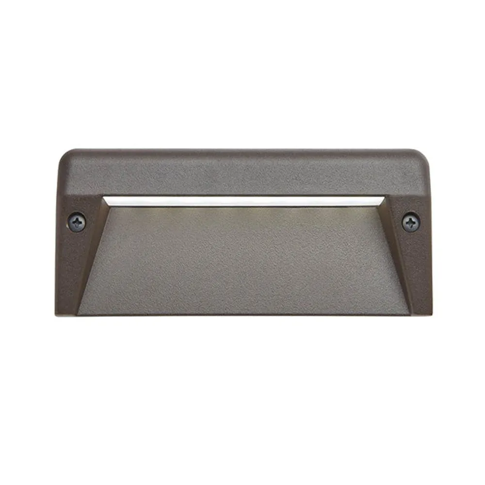 12V 6" LED Surface Mount Step Light 2700K Textured Architectural Bronze