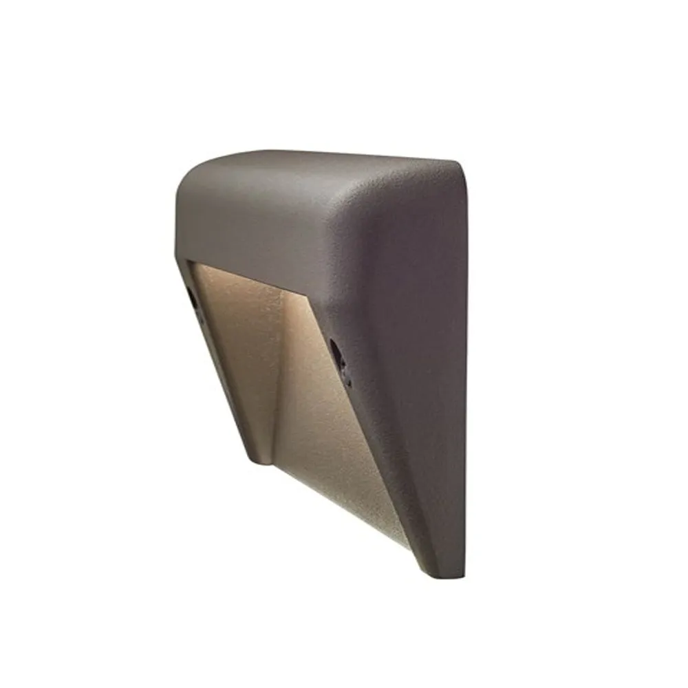12V 6" LED Surface Mount Step Light 2700K Textured Architectural Bronze