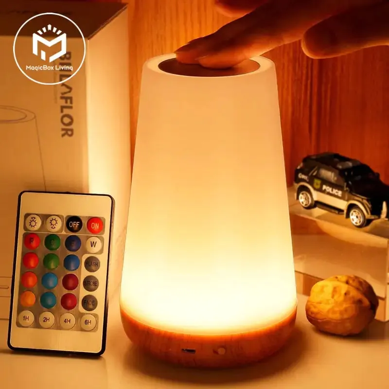 13 Color Changing Night Light Lamp - Portable LED Mood Light