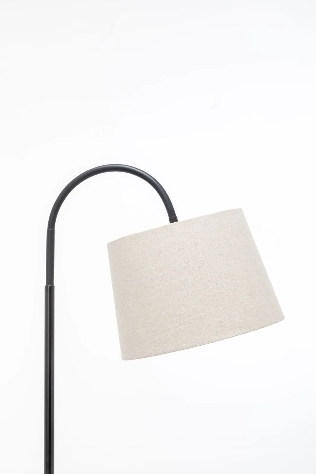 174cm Naples Tripod Floor Lamp & Shelf Storage w/ USB Charger - Matte Black