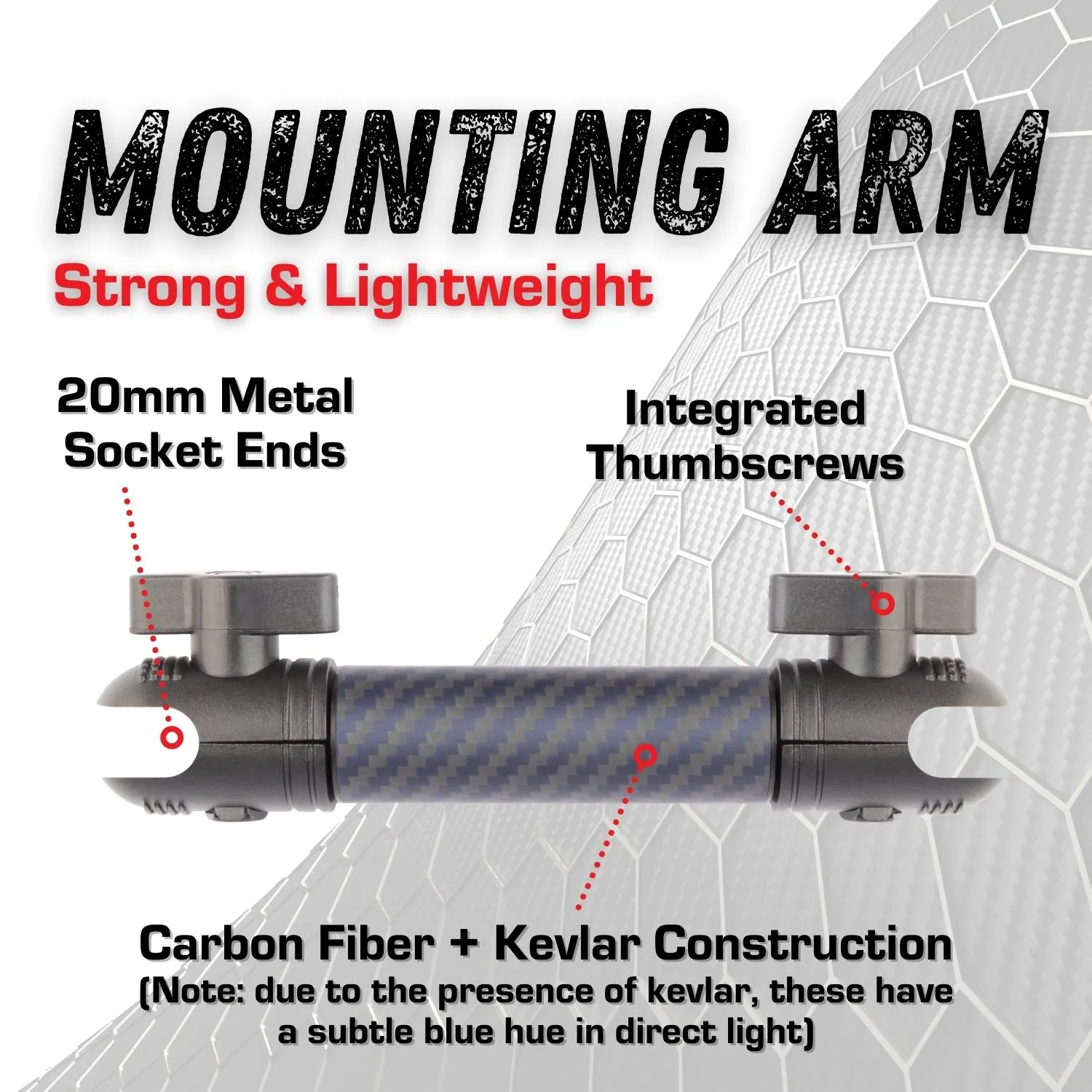 2022 Ford F250/F350/450 Super Duty (Tremor Off-Road   SYNC 4) Universal Dual 20mm Ball Dash Phone Mount