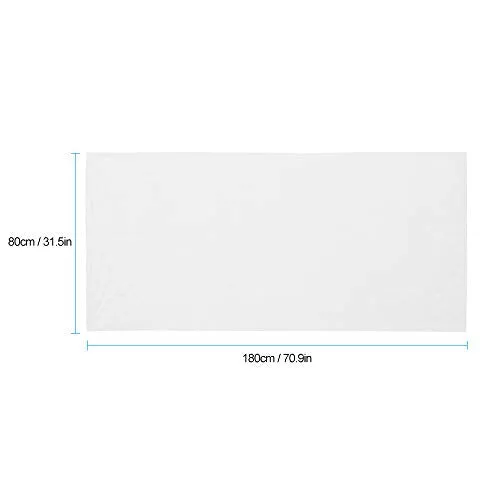 20pcs Spa Bed Sheets Massage Table Sheet Waterproof Bed Cover Non Woven Fabric for Beauty Salon 180 x 80cm (White) -Layfoo