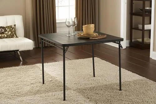 34" Vinyl Top Folding Table