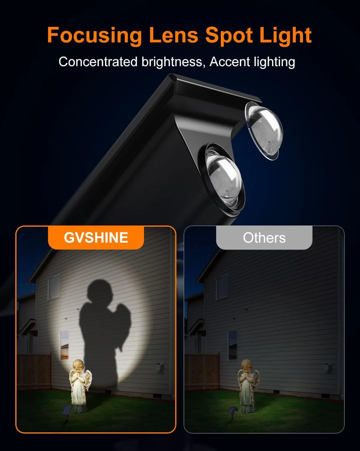 6 Pack Solar Power Spot Lights Outdoor Waterproof LED Dusk to Dawn Landscape Spotlight Lamp for outside Yard, Tree, Flag, Plants, Garden, Statues, Wall, 3 Modes, 18 Hours Accent Ambient Lighting