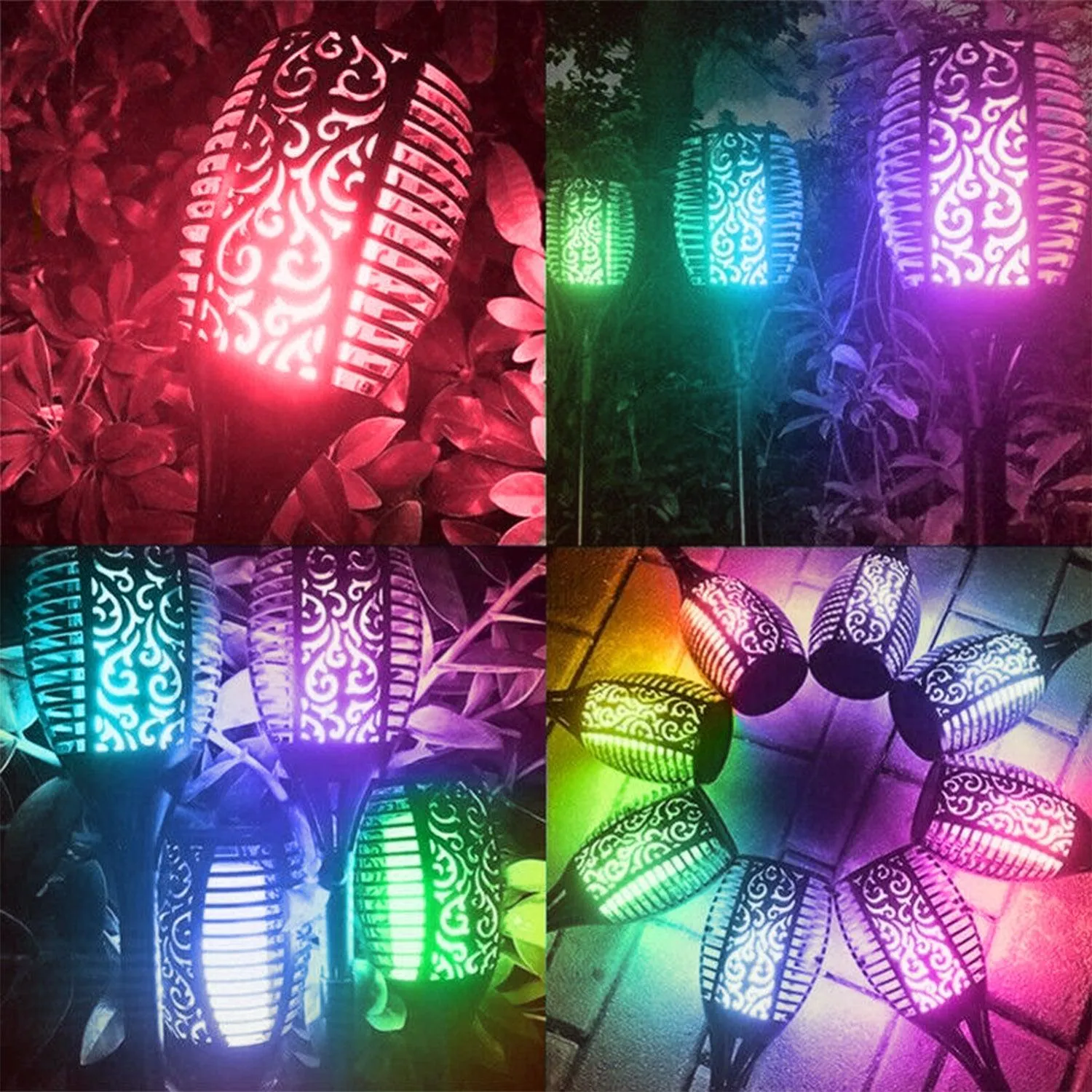66 LED RGB Solar Mashaal Light