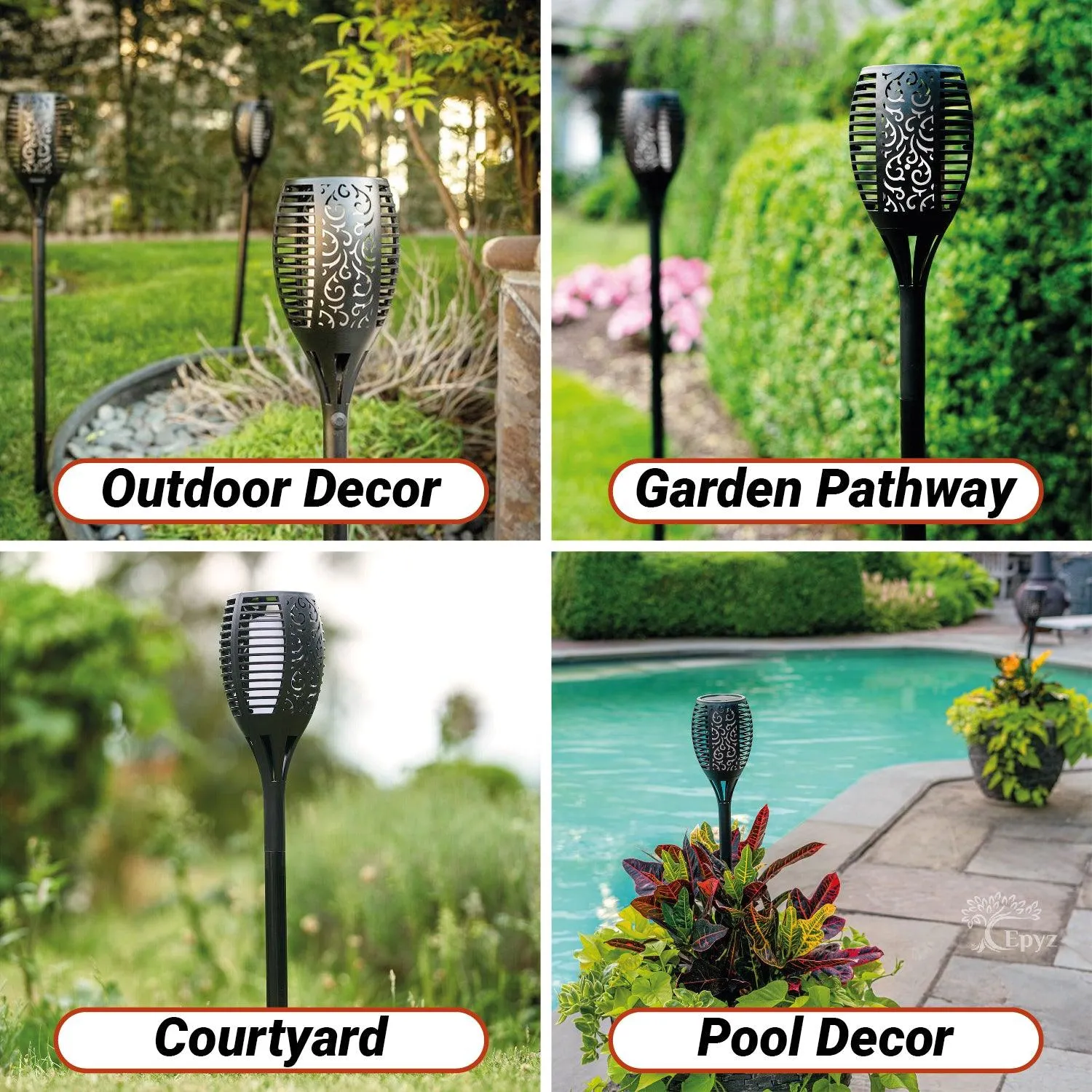 66 LED RGB Solar Mashaal Light