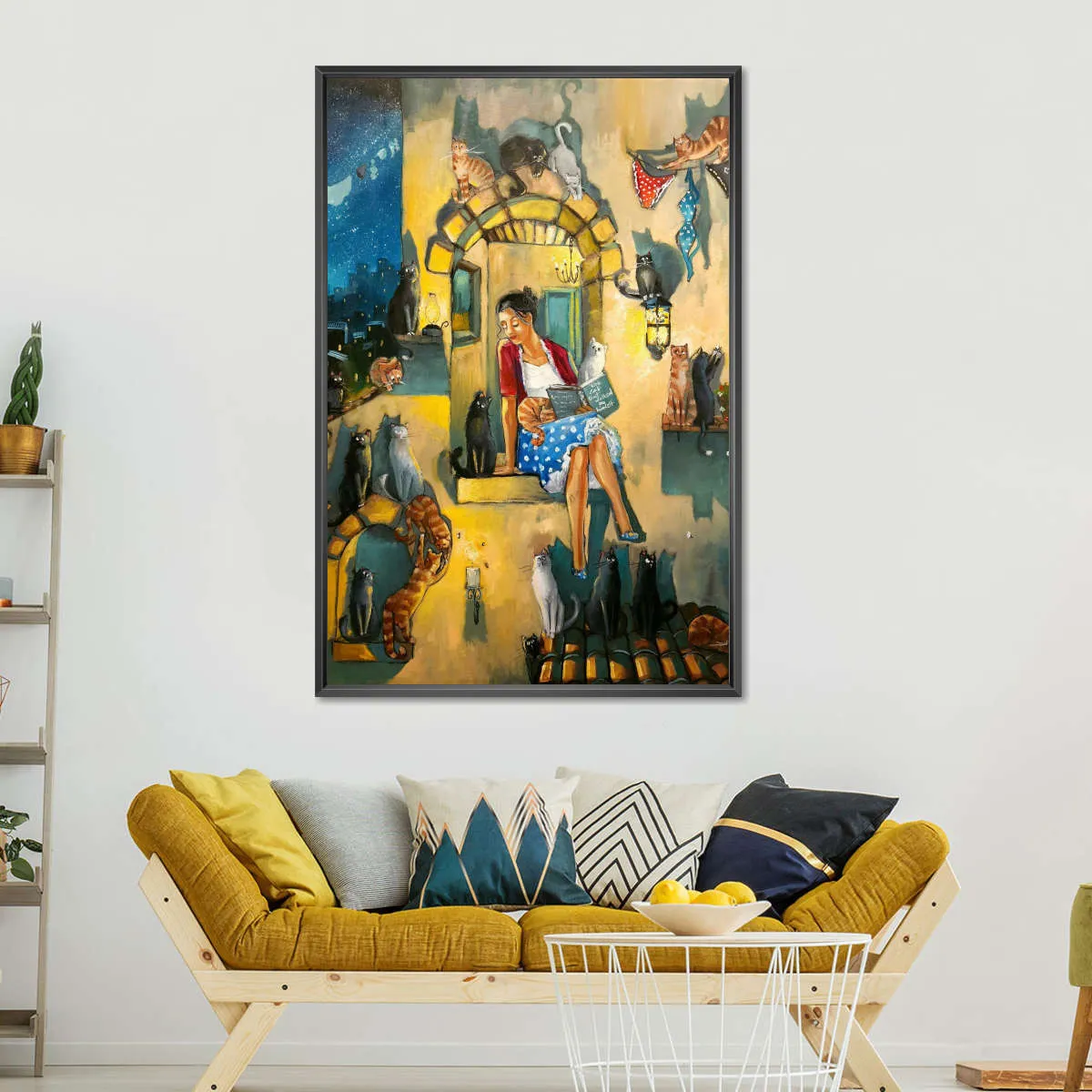 A Crazy Cat Lady Wall Art