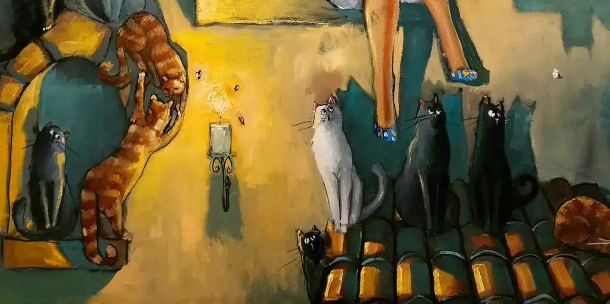 A Crazy Cat Lady Wall Art