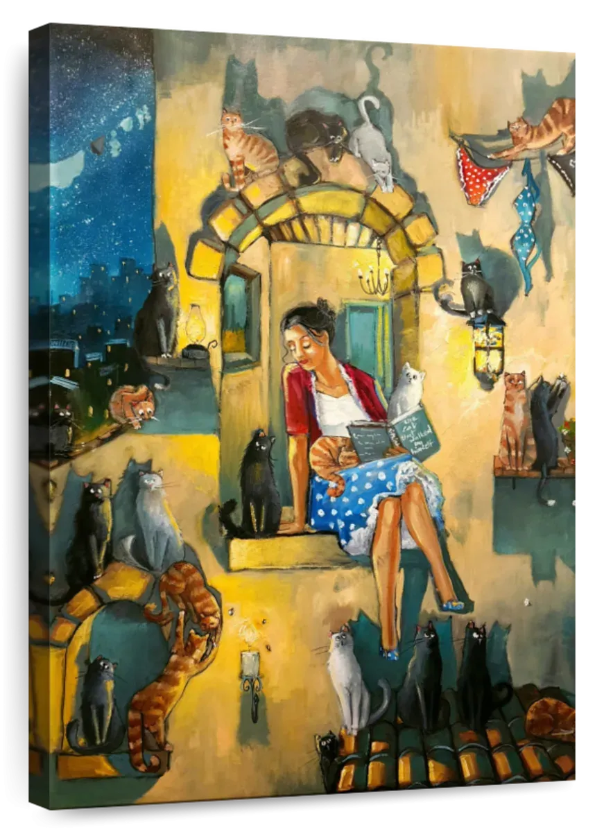 A Crazy Cat Lady Wall Art