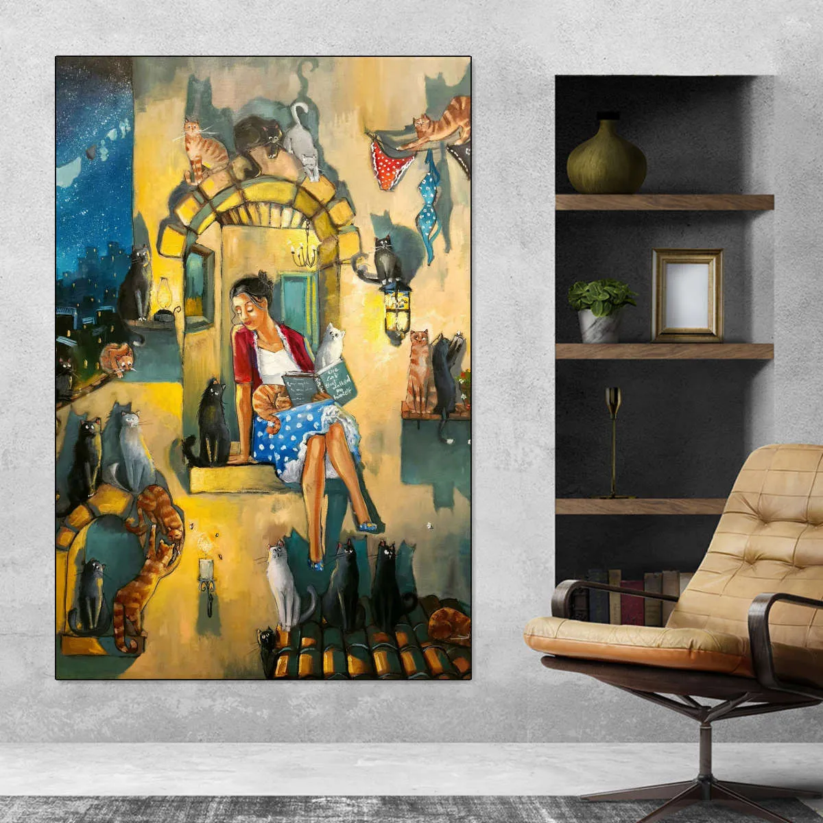 A Crazy Cat Lady Wall Art