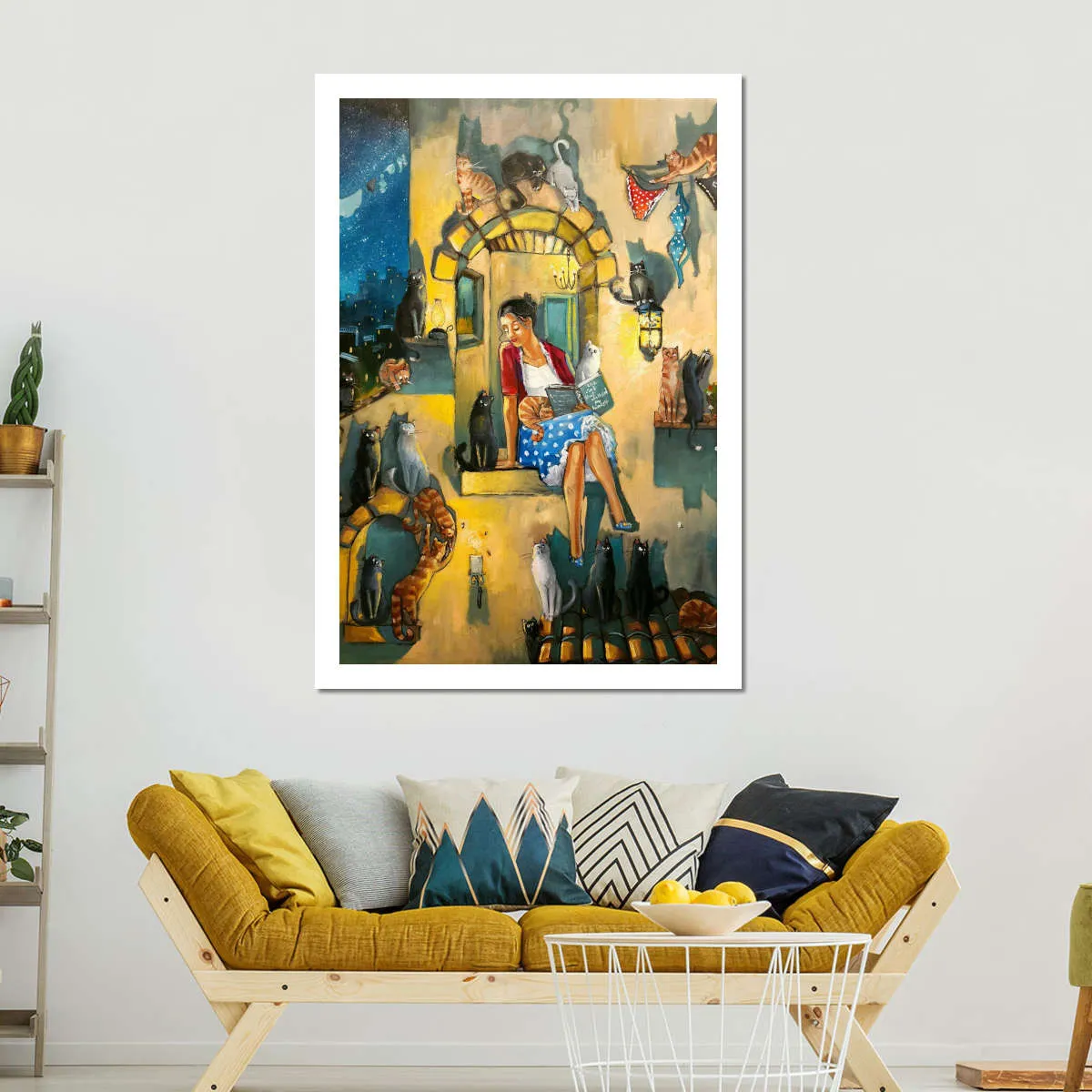 A Crazy Cat Lady Wall Art