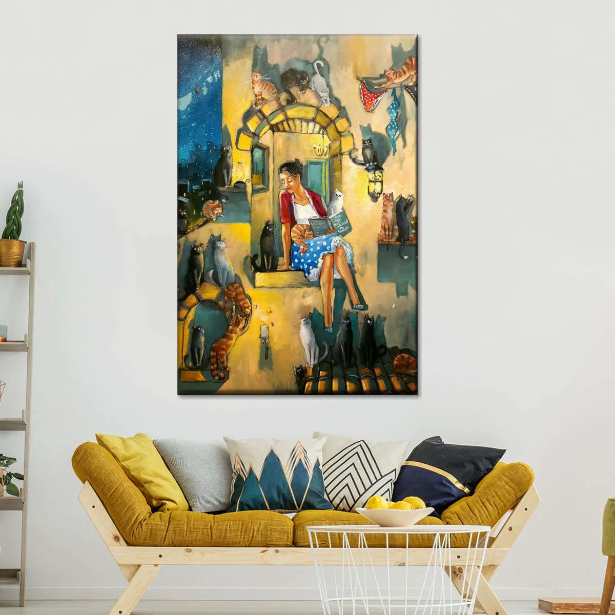 A Crazy Cat Lady Wall Art