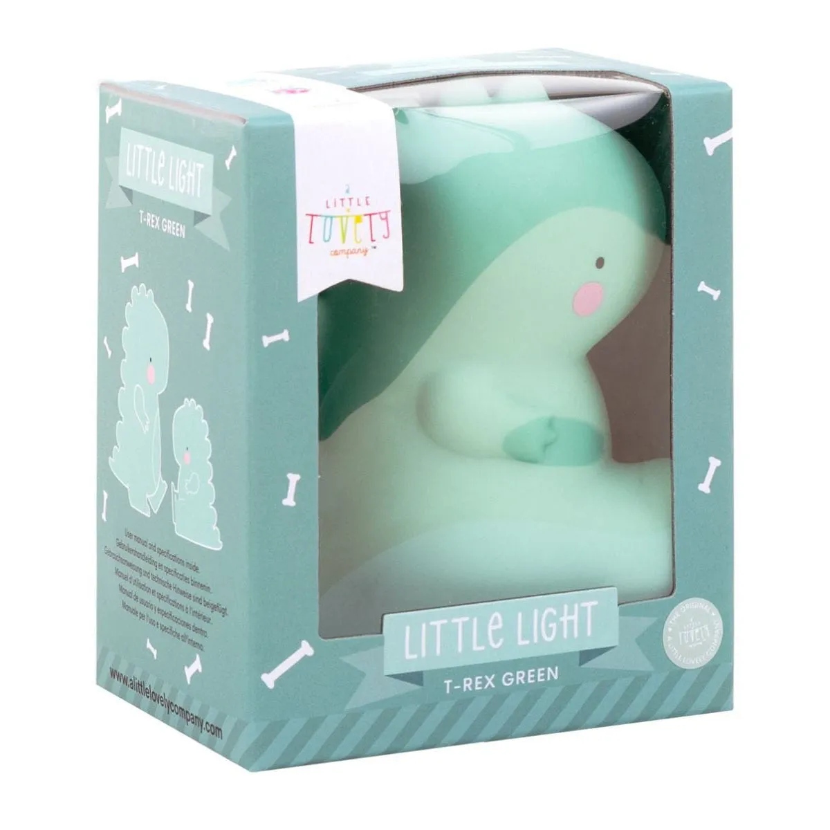 A Little Lovely Company Little Light: T-Rex - Green