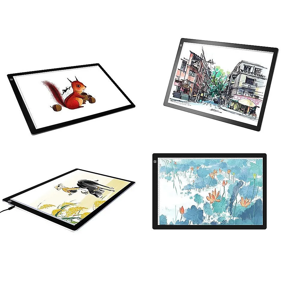 Adjustable Brightness A2 LED Light Box Tracing Board 3-Levels