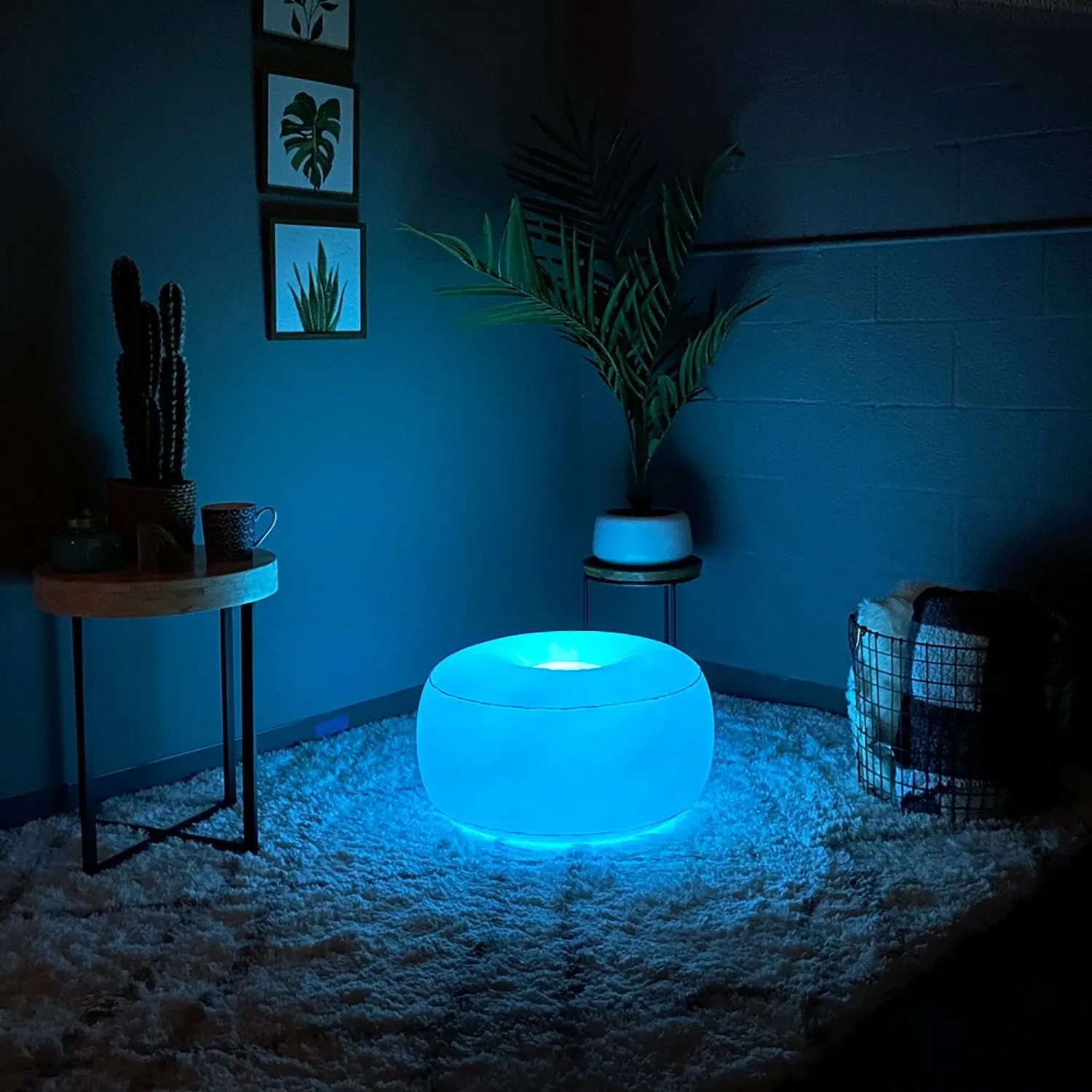 AirCandy Illuminated LED Inflatable Ottoman