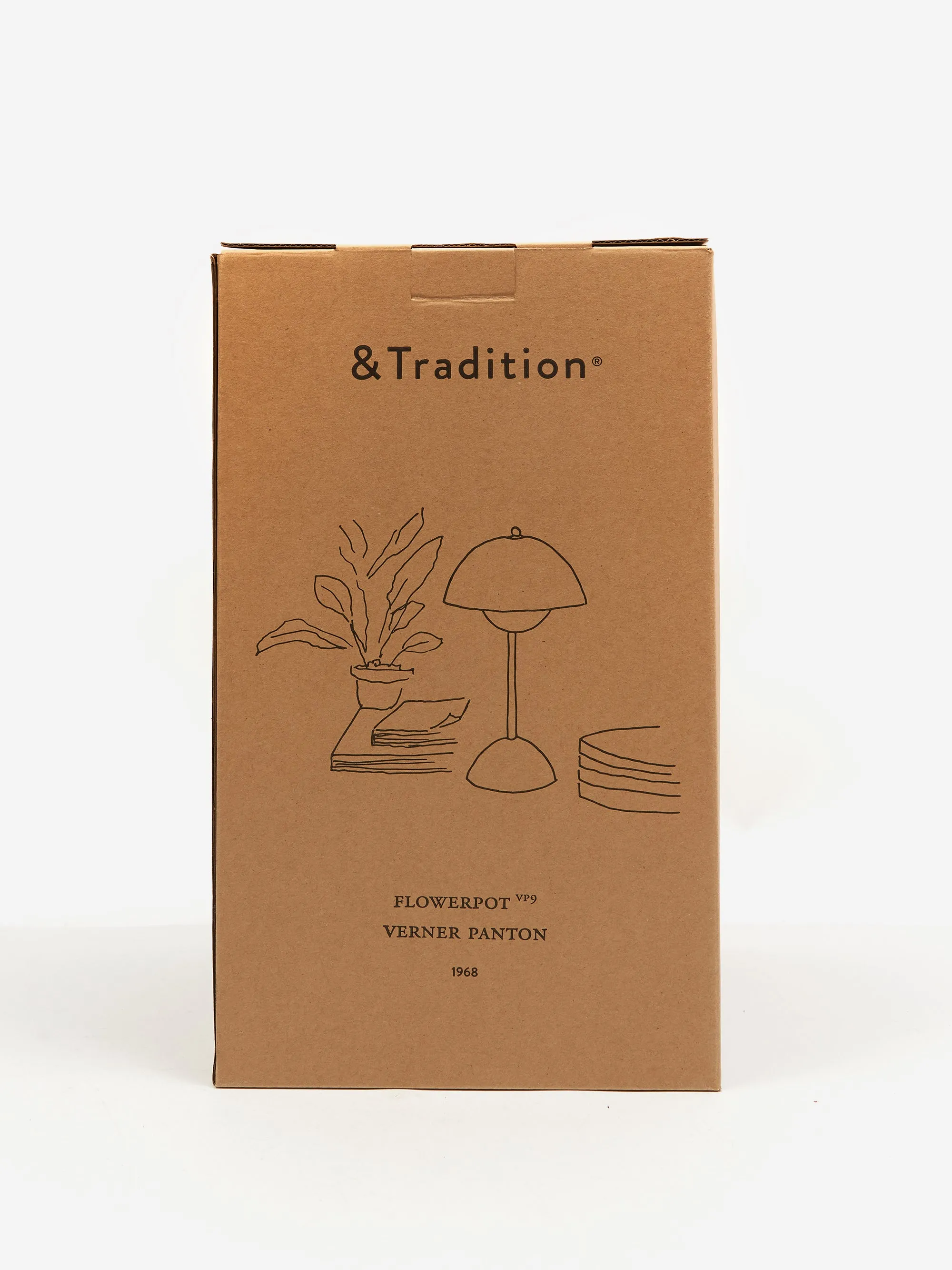 &Tradition Flowerpot Table Portable VP9 - Mustard