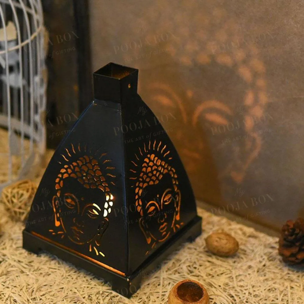 Antique Handcrafted Buddha Lantern for Home Decor
