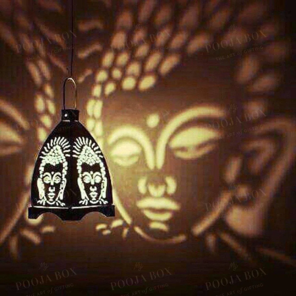 Antique Handcrafted Buddha Lantern for Home Decor