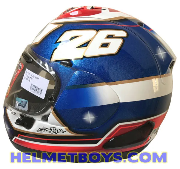 ARAI RX7X Full Face Motorcycle Helmet Pedrosa Samurai