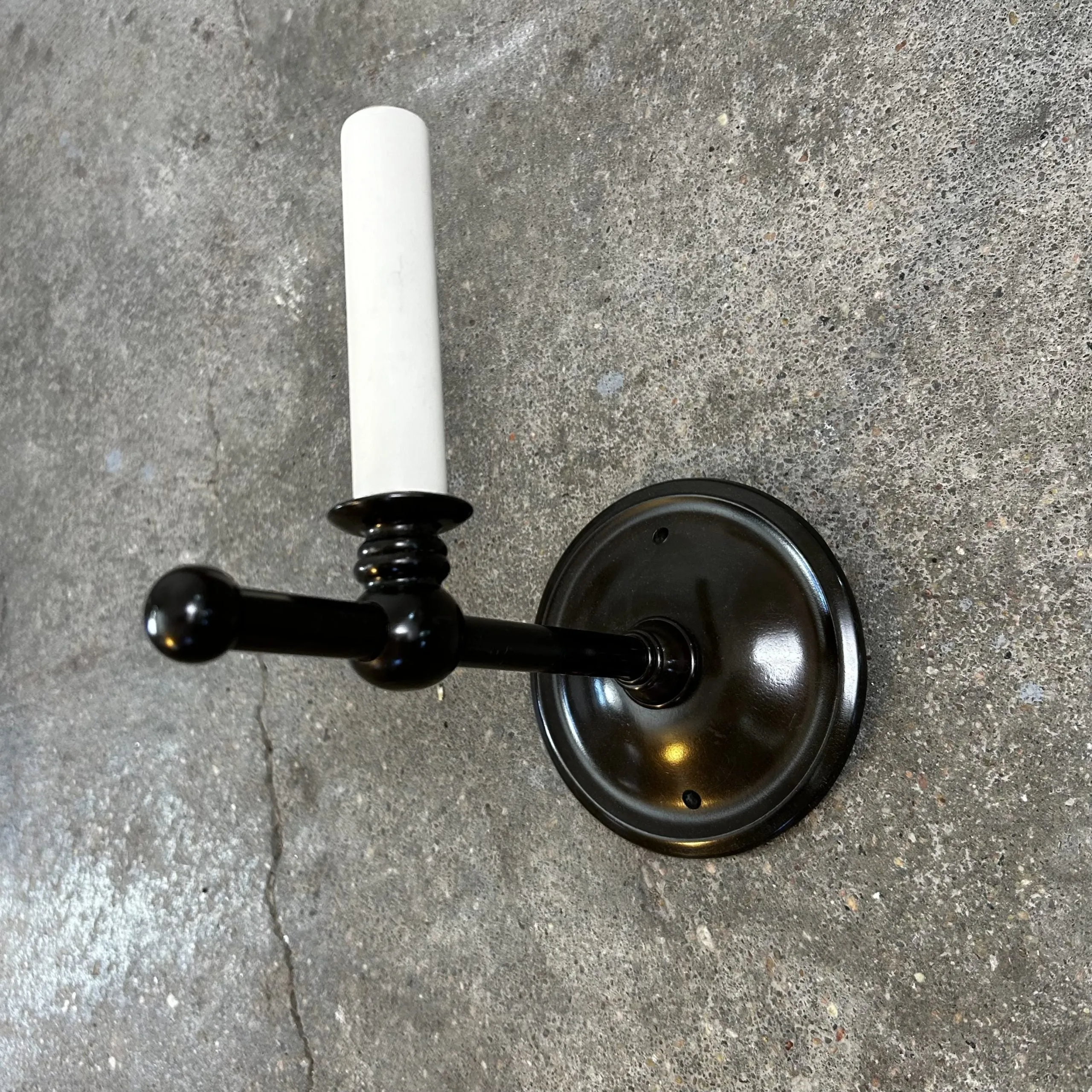 Aurora Lampworks Wall Light, Bronze Candlestick - 6 Available