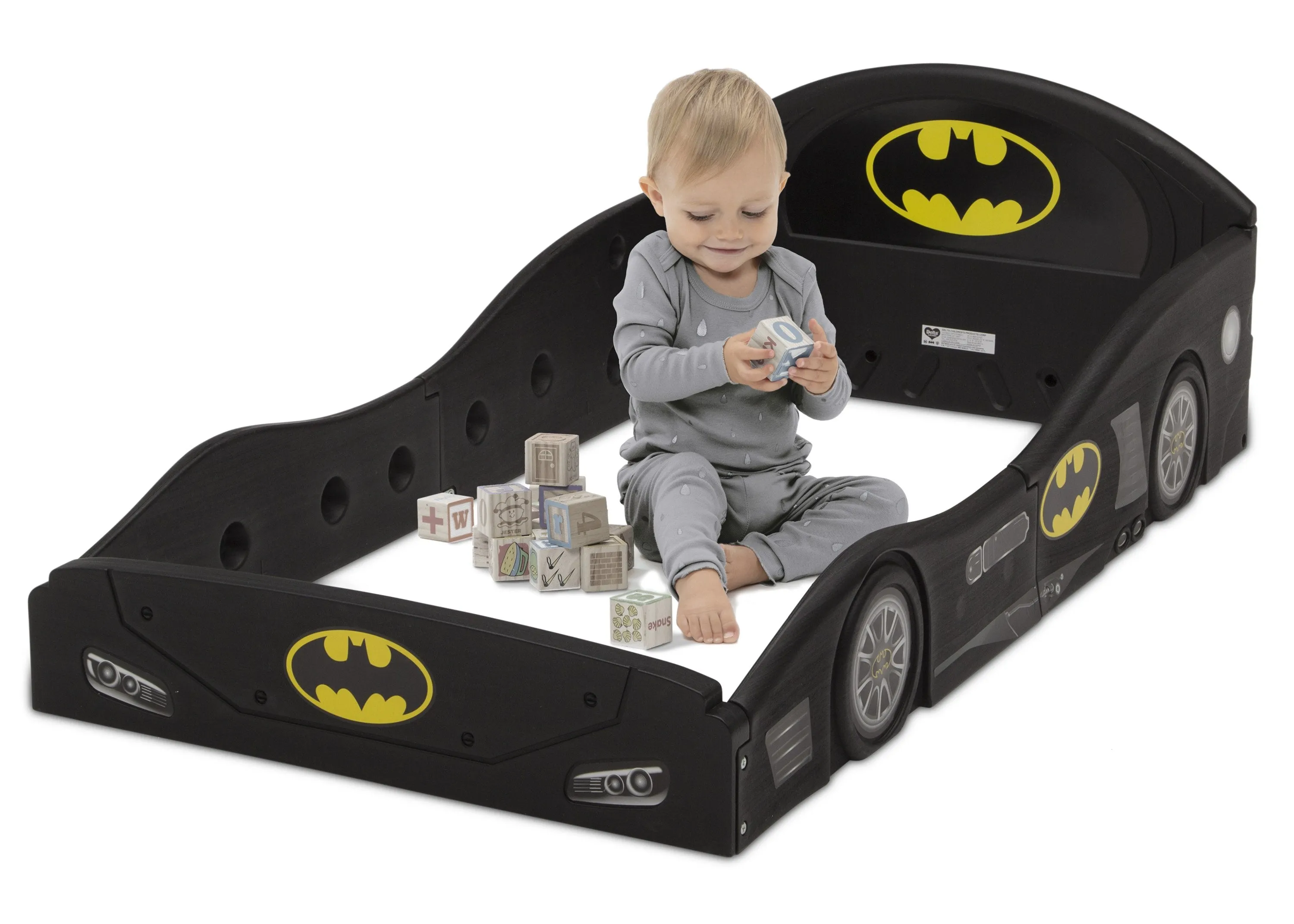 Batman Batmobile Plastic Sleep and Play Toddler Bed