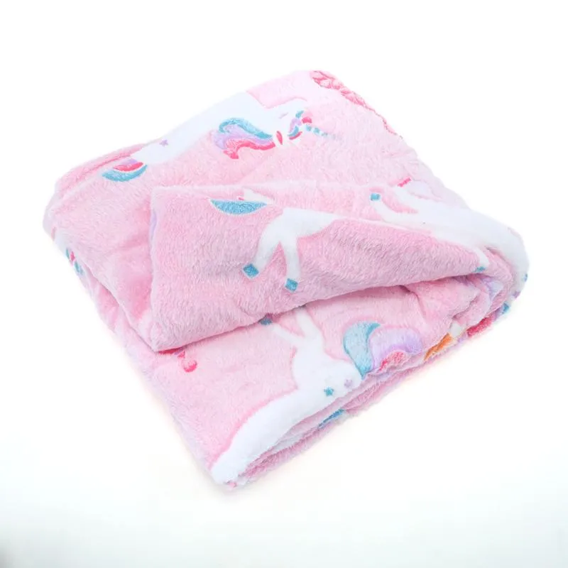Blanket Flannel Fleece Glow In The Dark 127cm x 195cm Single Bed