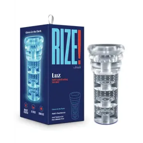 Blush RIZE! Luz Glow in the Dark Self-Lubricating Stroker Clear