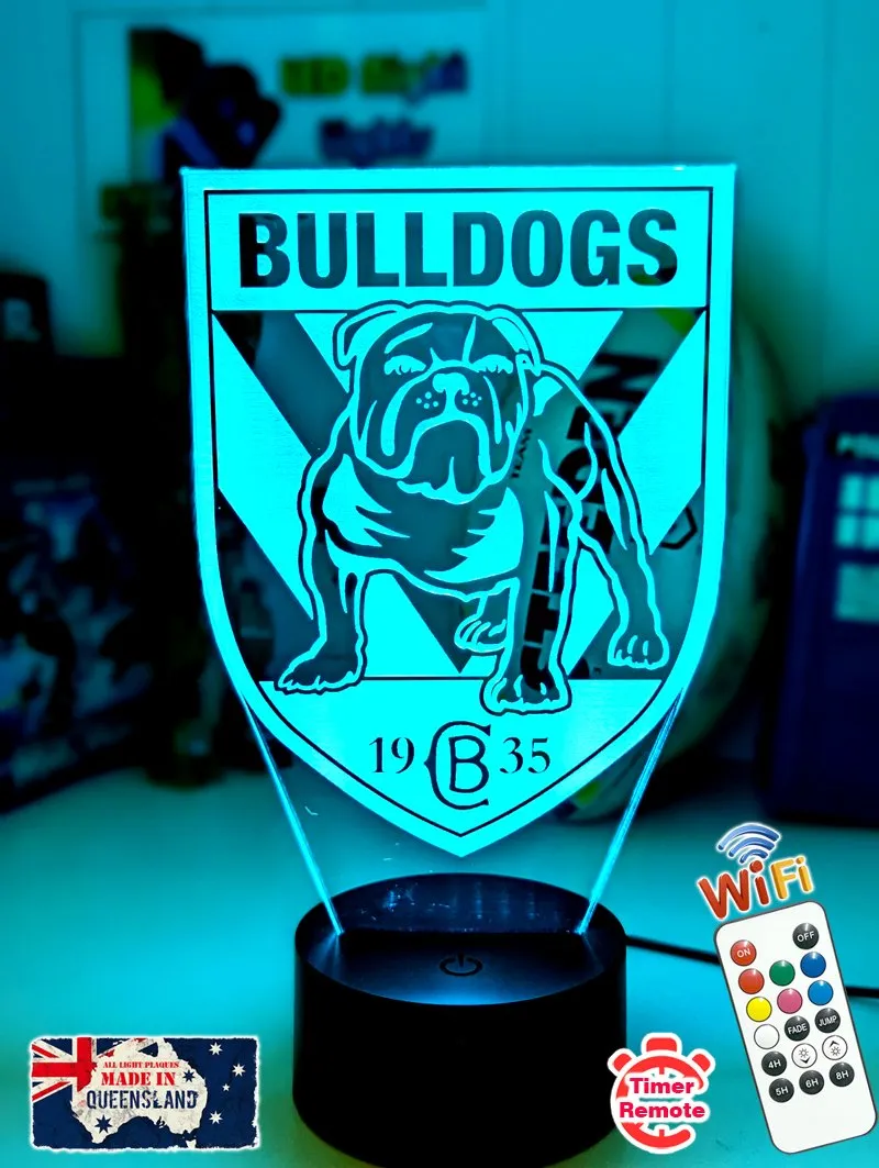 Canterbury Bulldogs Rugby League Football Club LED Night Light