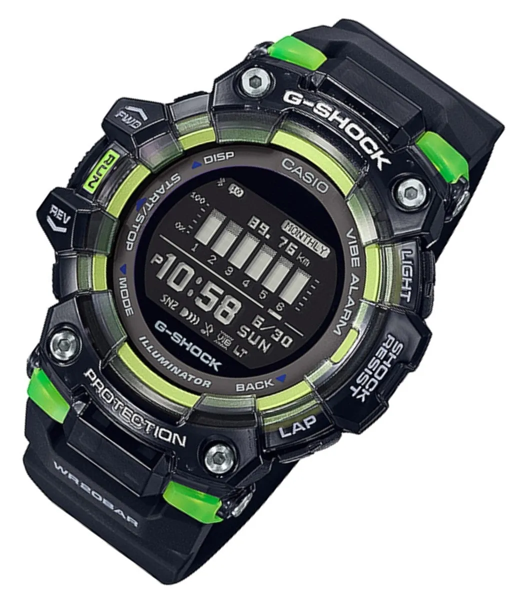 Casio G-shock GBD-100SM-1DR Bluetooth Digital Rubber Strap Watch For Men