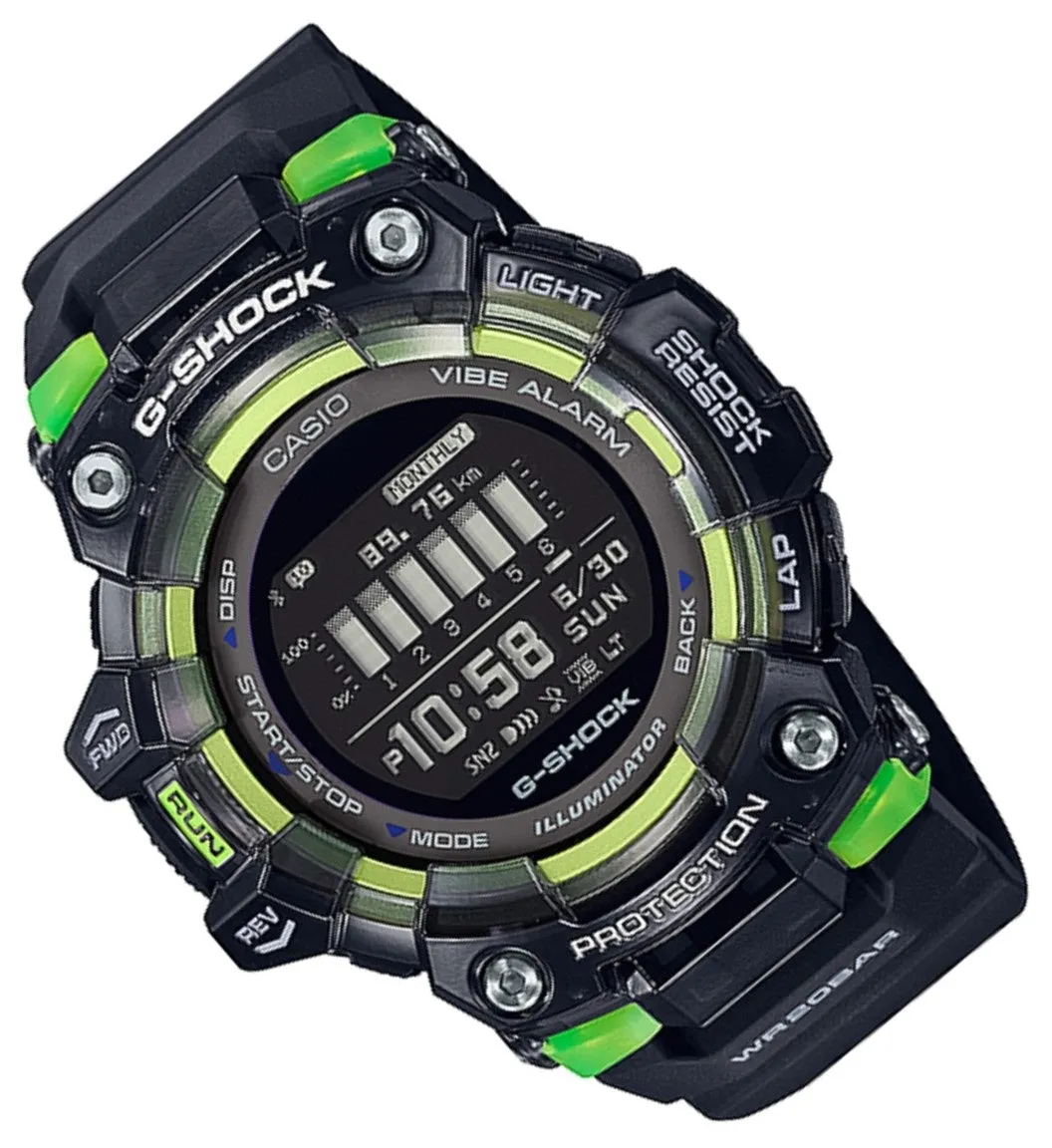 Casio G-shock GBD-100SM-1DR Bluetooth Digital Rubber Strap Watch For Men