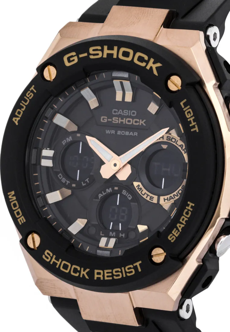 Casio G-shock GST-S100G-1ADR Solar Digital Analog Stainless Steel Strap Watch