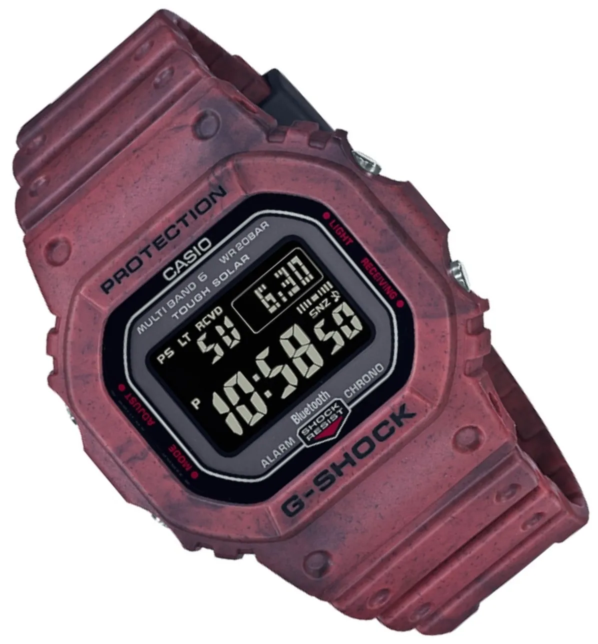 Casio G-shock GW-B5600SL-4DR Bluetooth Solar Digital Rubber Strap Watch