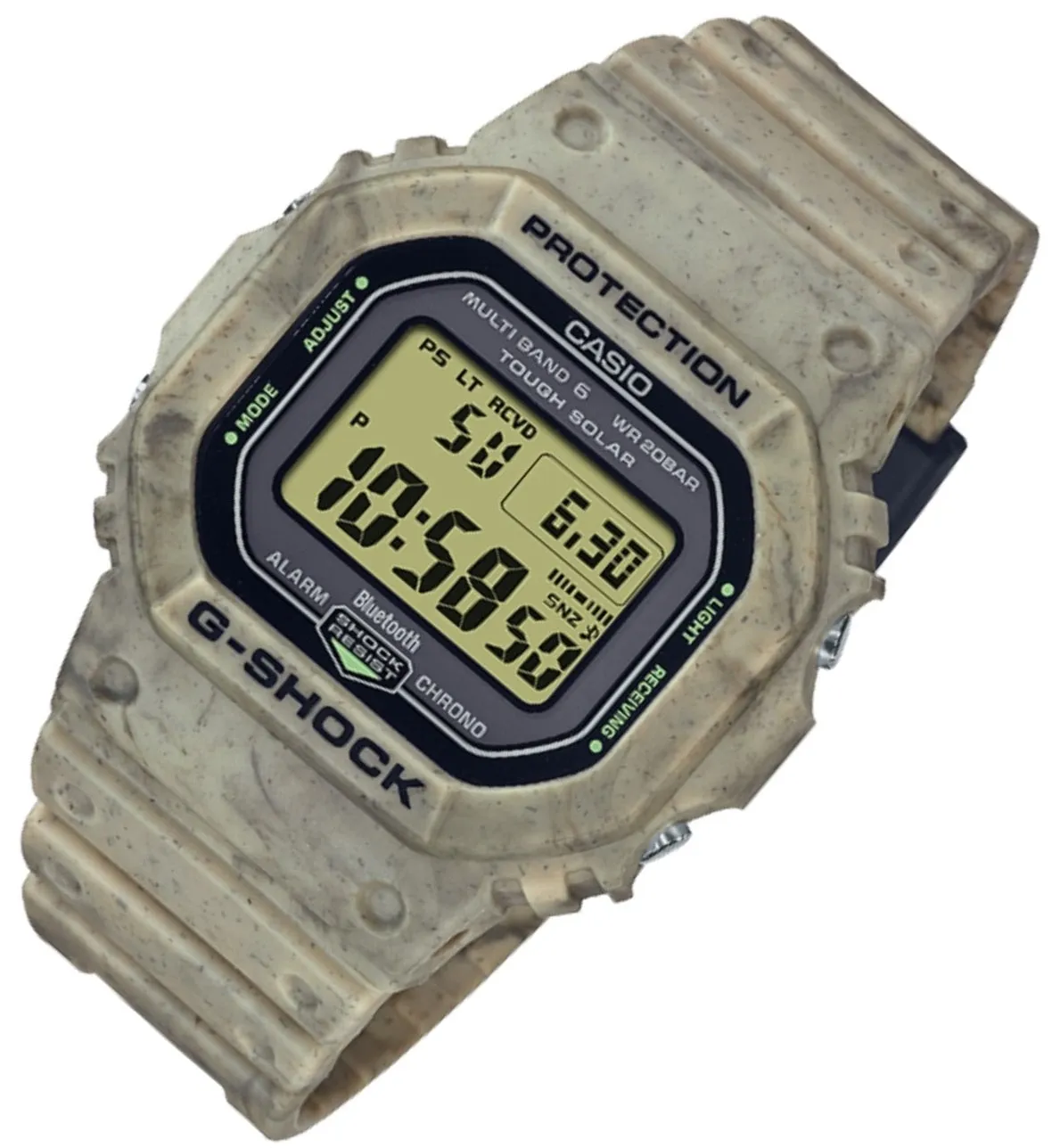 Casio G-shock GW-B5600SL-5DR Bluetooth Solar Digital Rubber Strap Watch