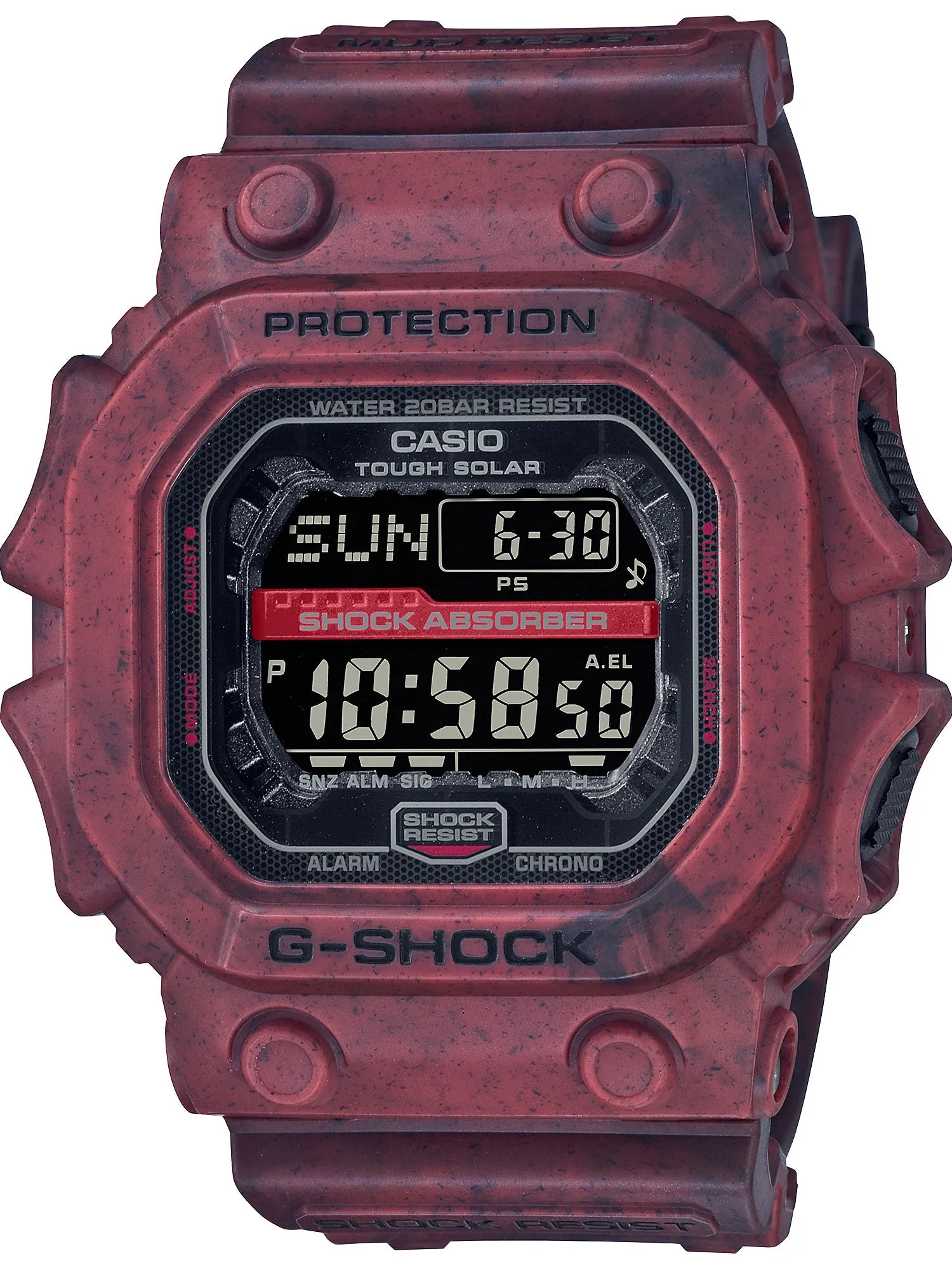 Casio G-Shock SAND LAND Series, Red, Mens Watch GX56SL-4
