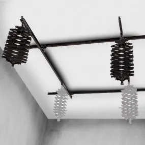 Ceiling-Mounted Rail-Track System with Double Pantographs