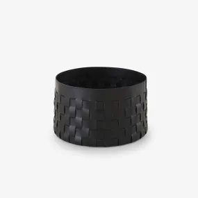 Cestino Basket Black 'Synderme' Leather