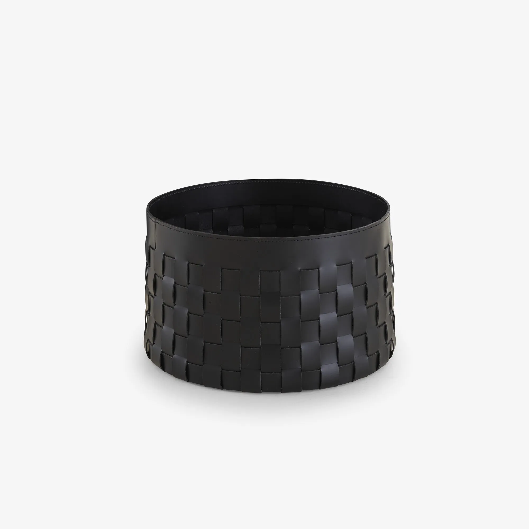 Cestino Basket Black 'Synderme' Leather