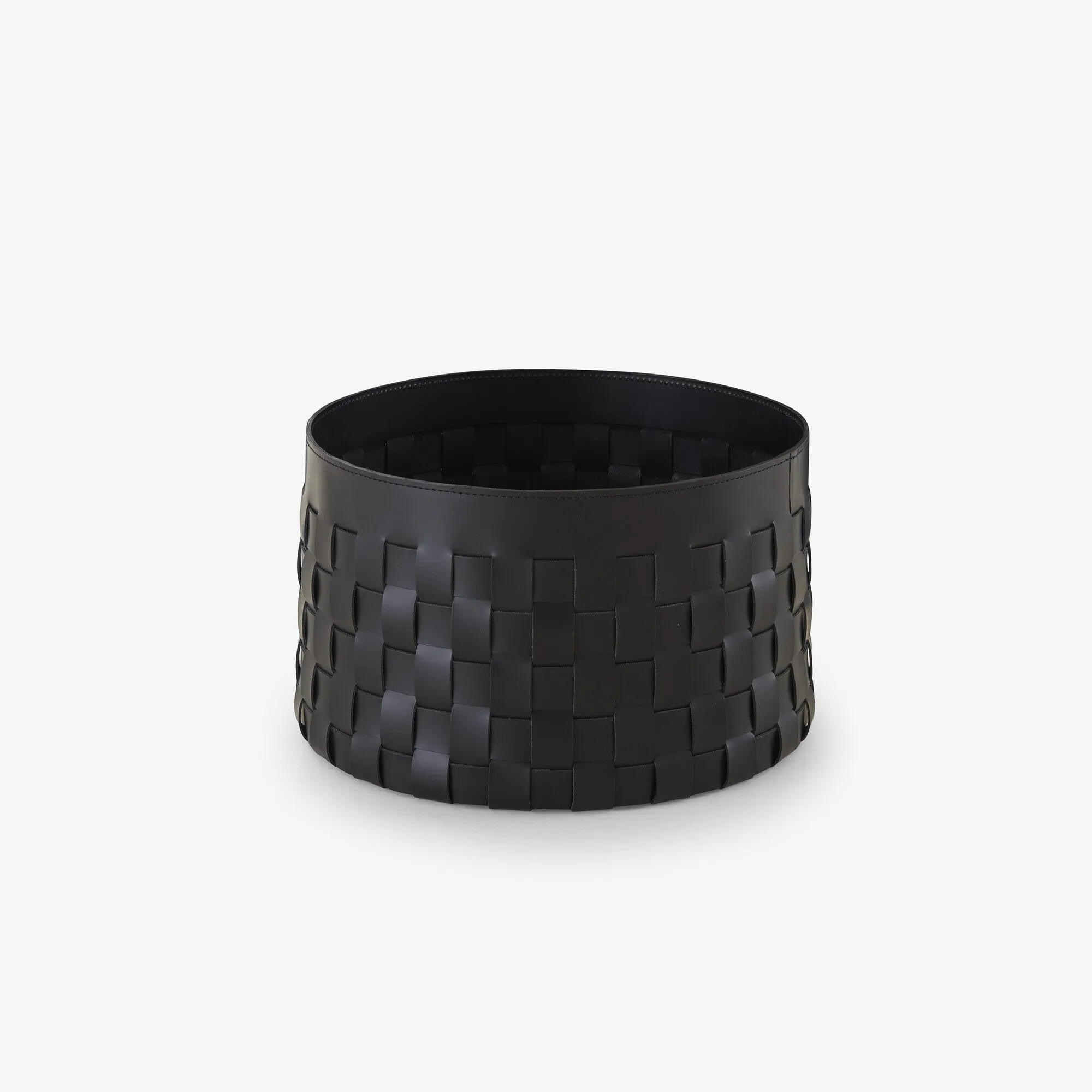 Cestino Basket Black 'Synderme' Leather