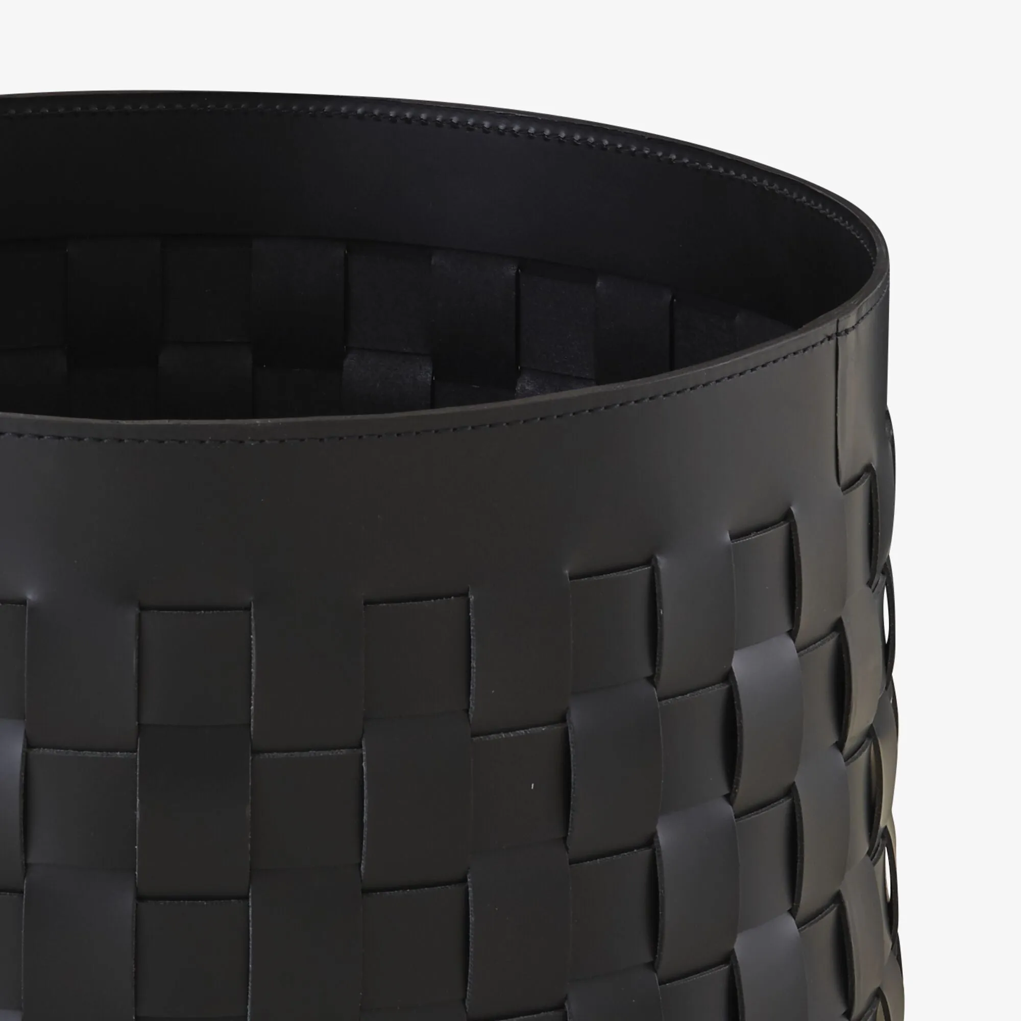 Cestino Basket Black 'Synderme' Leather