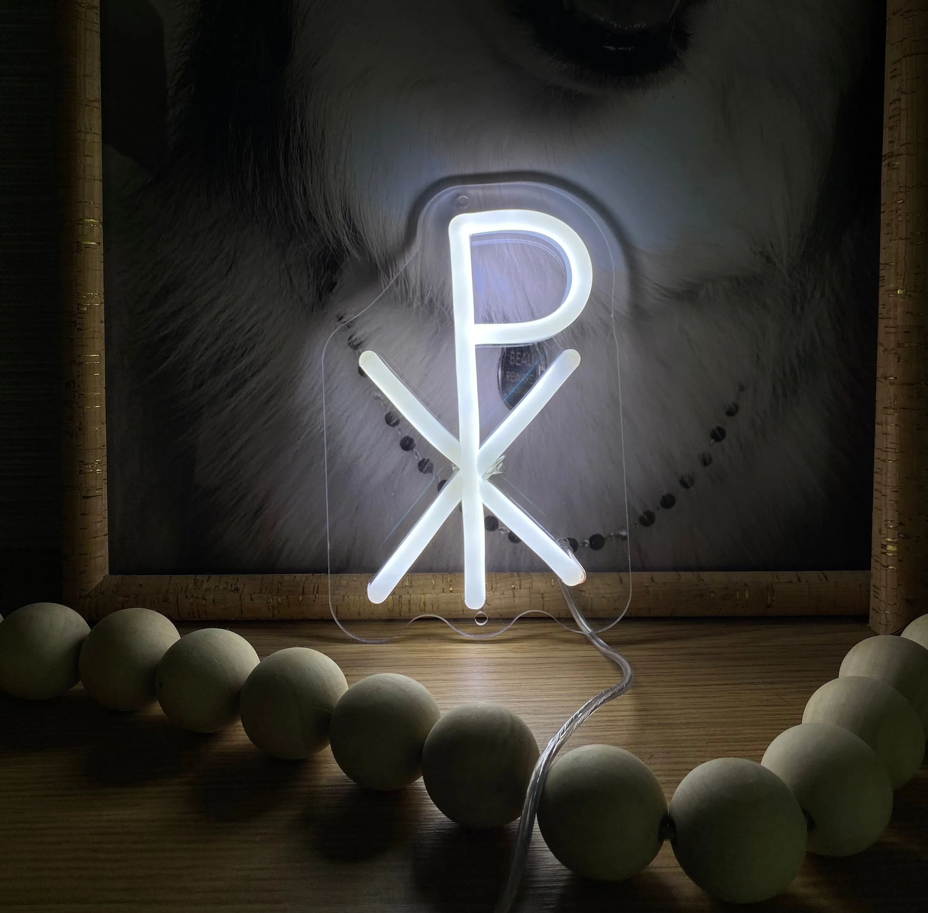 Chi Rho Neon sign