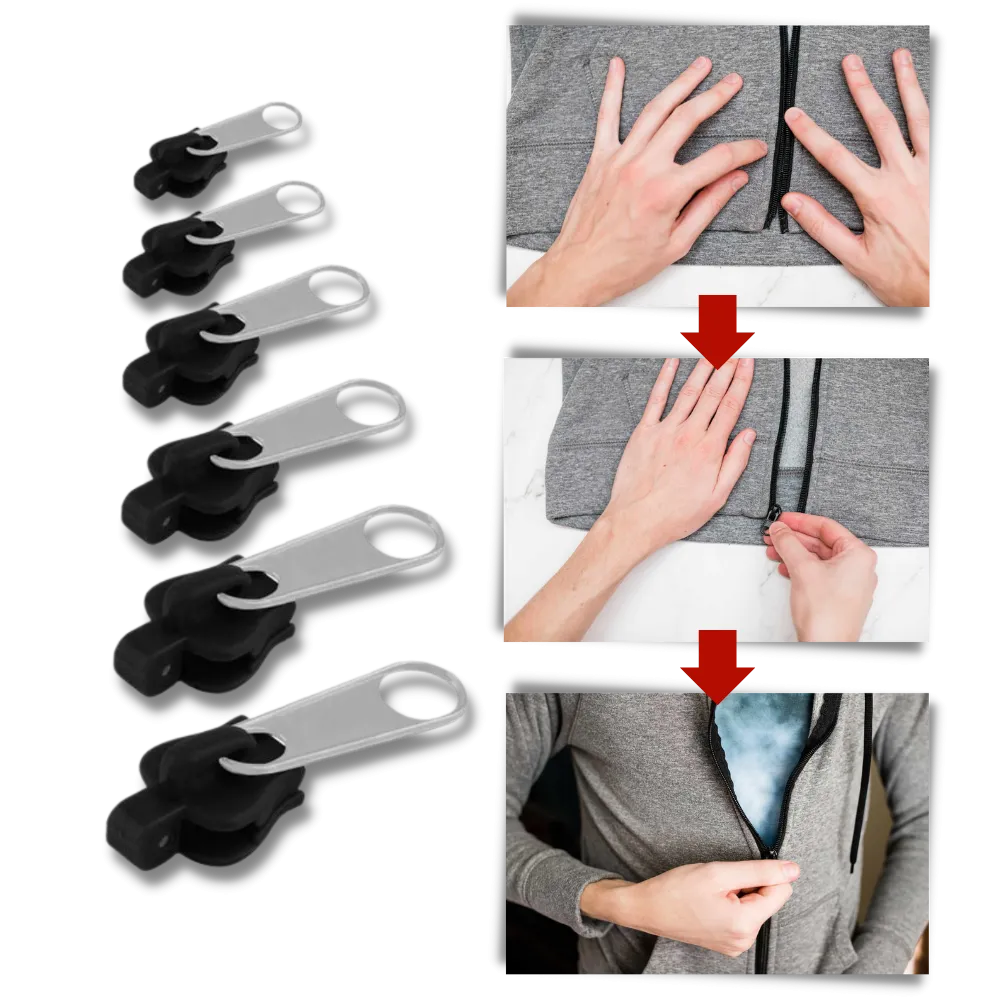 Clip-on slider to replace zippers