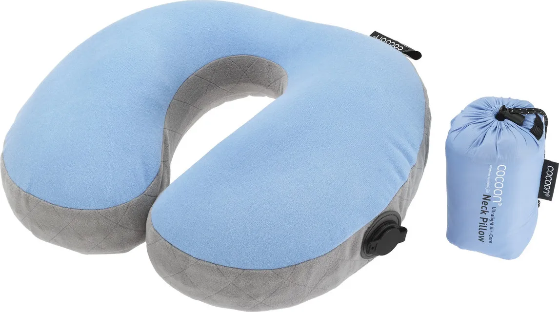 Cocoon U-shaped Neck Pillow Light Blue/Grey | Buy Cocoon U-shaped Neck Pillow Light Blue/Grey here | Outnorth