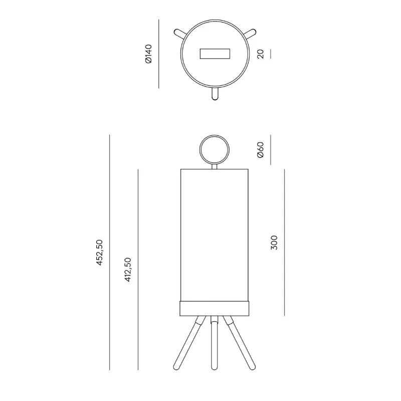 Contemporary Linen Cylindrical Table Lamp