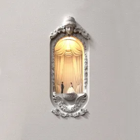 Corner Embedded Chic Bridal Scene Night Lamp