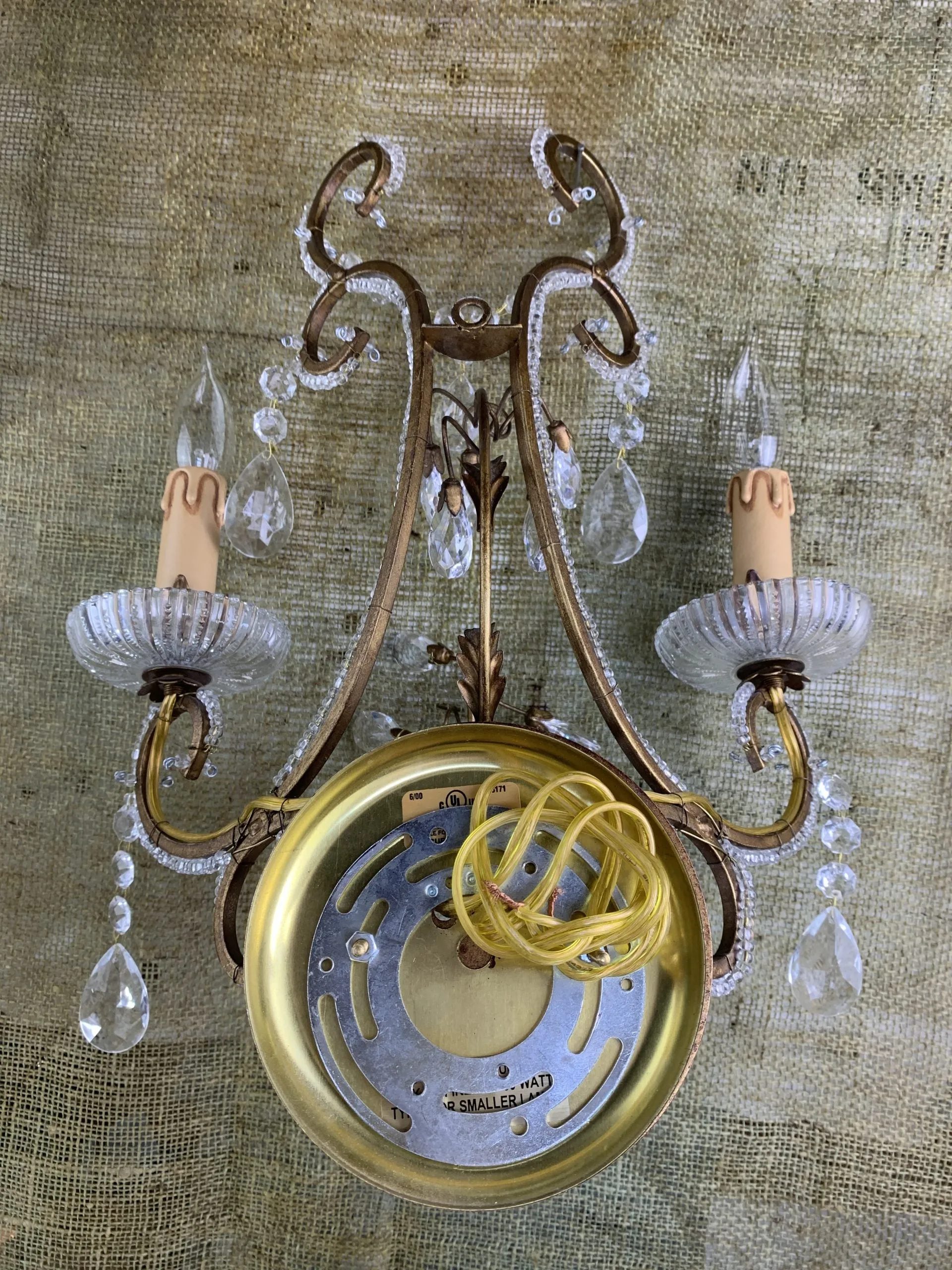 Crystal Wall Light, Wall Sconce, Micro Bead