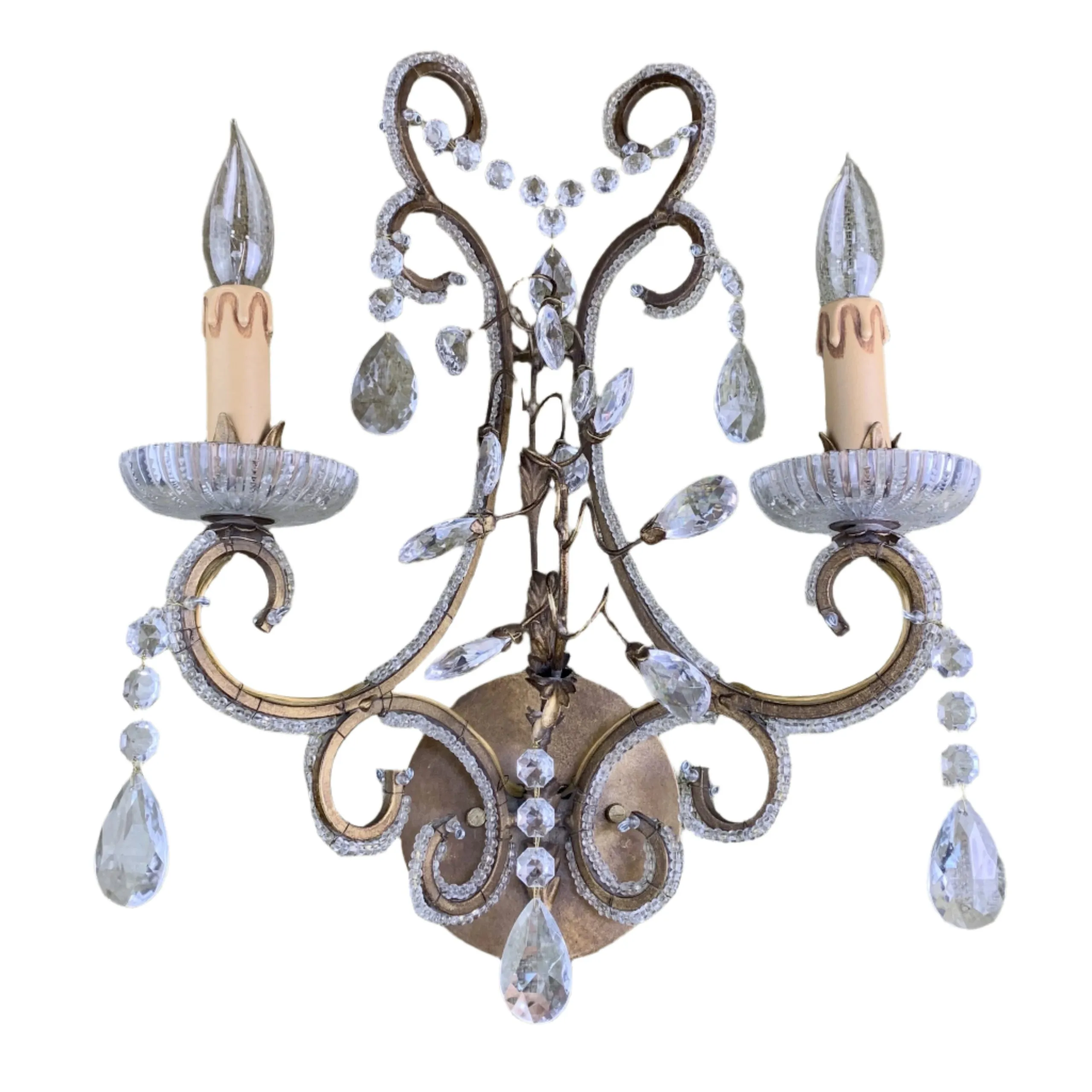 Crystal Wall Light, Wall Sconce, Micro Bead