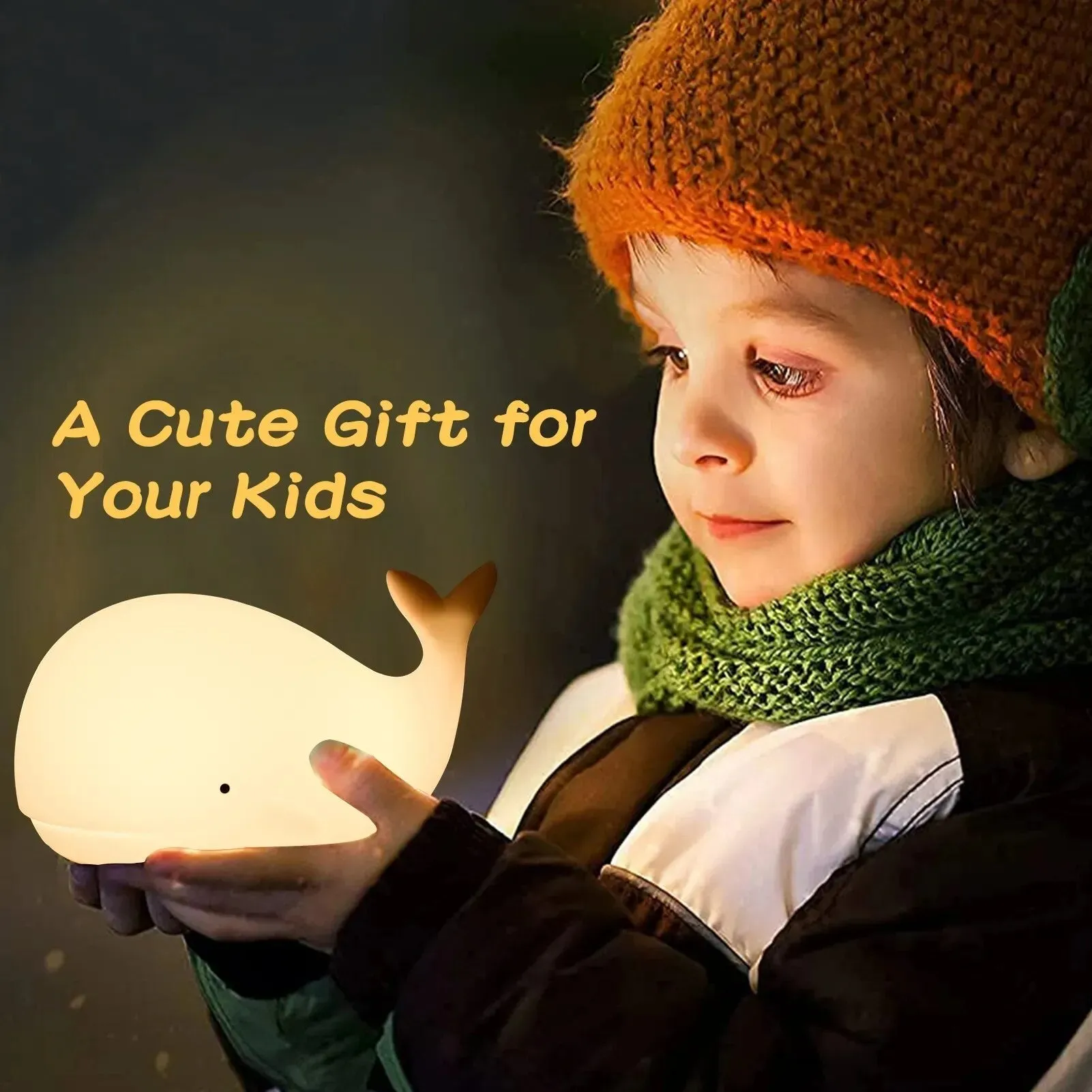 Cute Whale Night Light