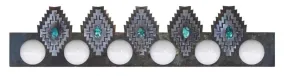Desert Diamond w/Turquoise Six Light Fixture
