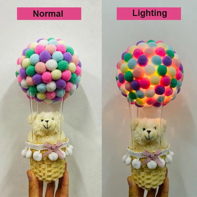 DIY Hot Air Balloon-Shape Flying Animals Night Lamp