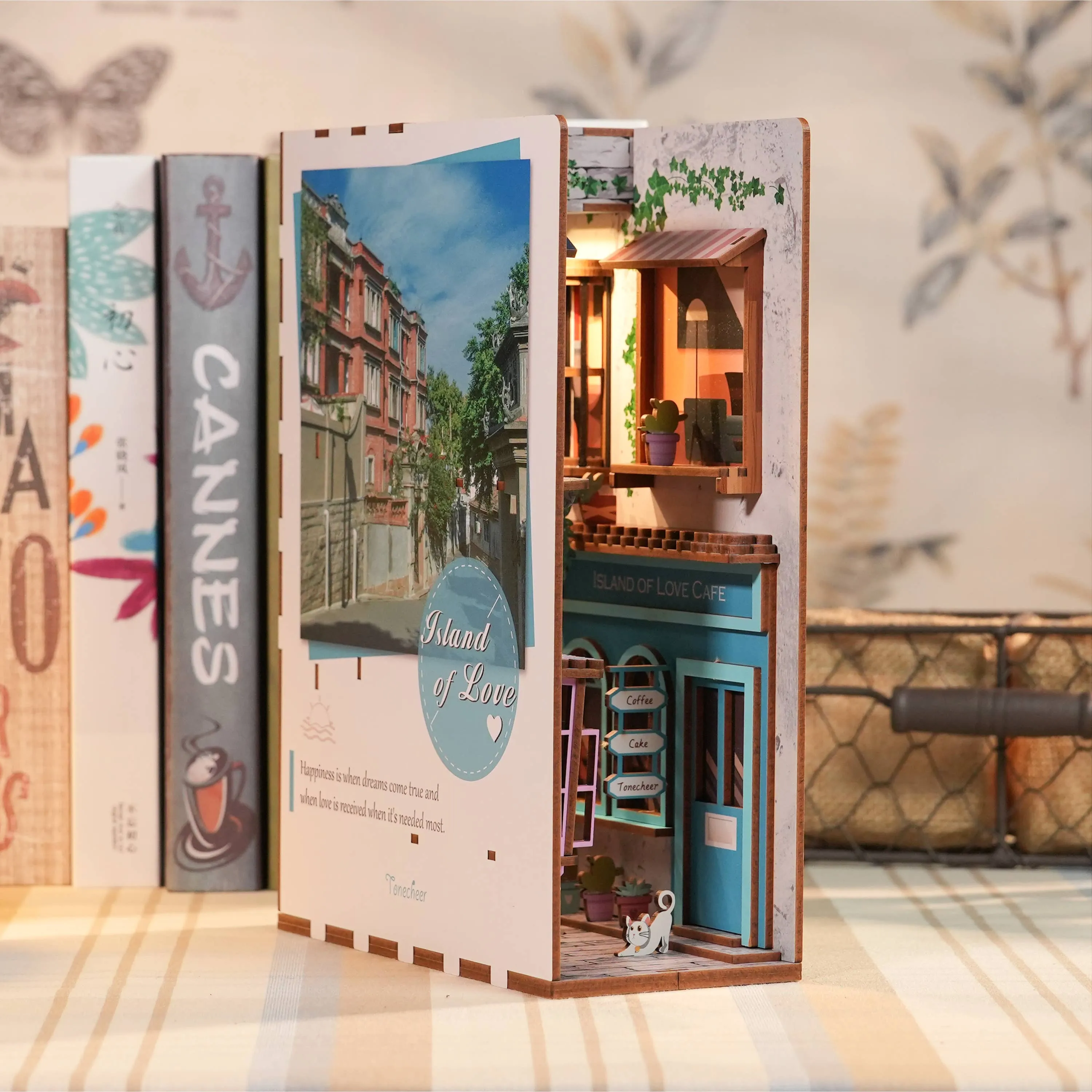 DIY Miniature House Book Nook Kit: Island of Love